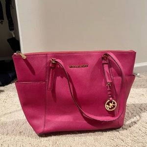 Pink Michael Kors tote purse